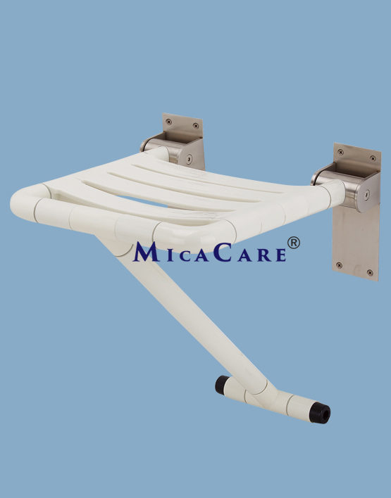 folding seat with floor support