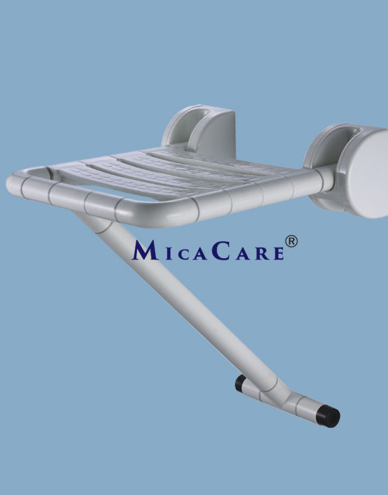 folding seat with floor support