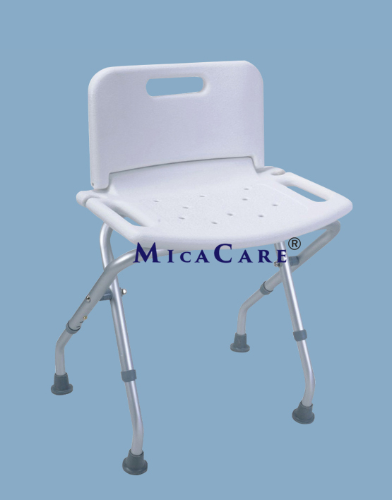 foldable bath bench with back
