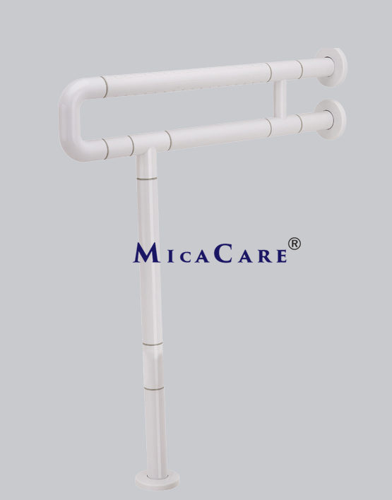 wall to floor grab bar for toilet