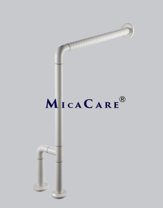 wall to floor ADA toilet grab bar
