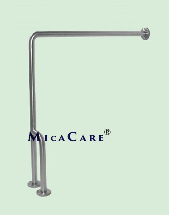 wall to floor grab bar for toilet