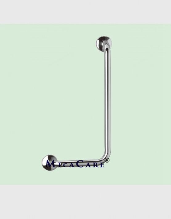 simple shower grab rail angled 90°